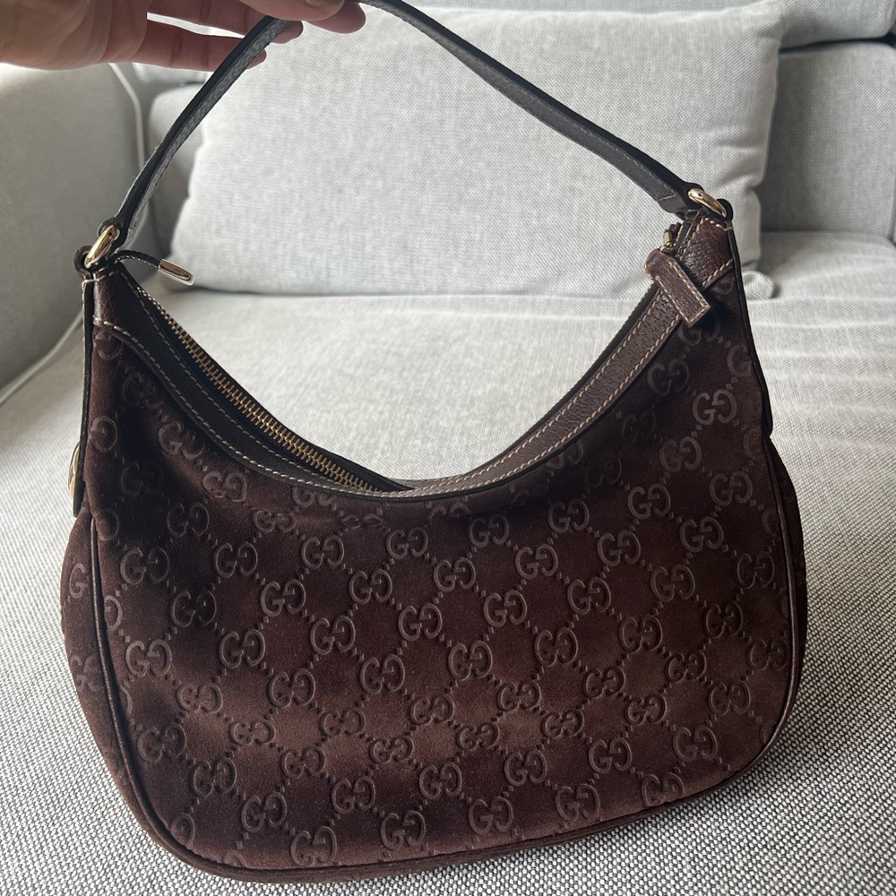 Gucci Suede Hobo Bag